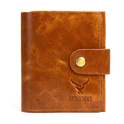 Genuine Leather Bi-Fold Men's Wallet - 351