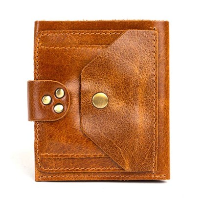 Genuine Leather Bi-Fold Men's Wallet - 351