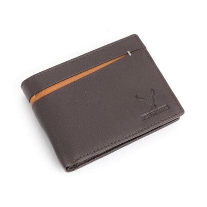 Genuine Leather Bi-Fold Men's Wallet 